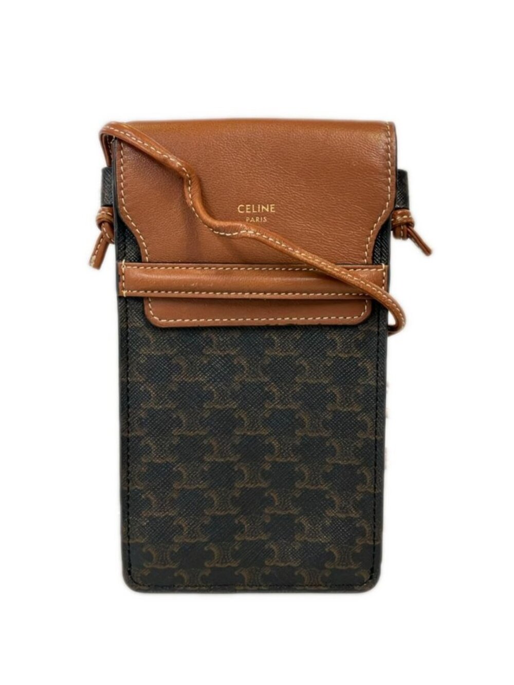 Celine Shoulder Bag Crossbody Phone Pouch Triomphe